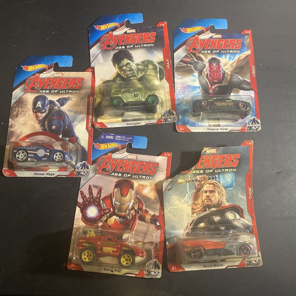 2014/2015 Hot Wheels Avengers Age of Ultron Walmart Exclusive 5 car lot